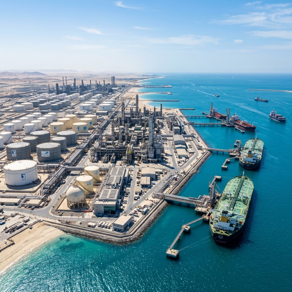 UAE coastal refinery and oil export terminal