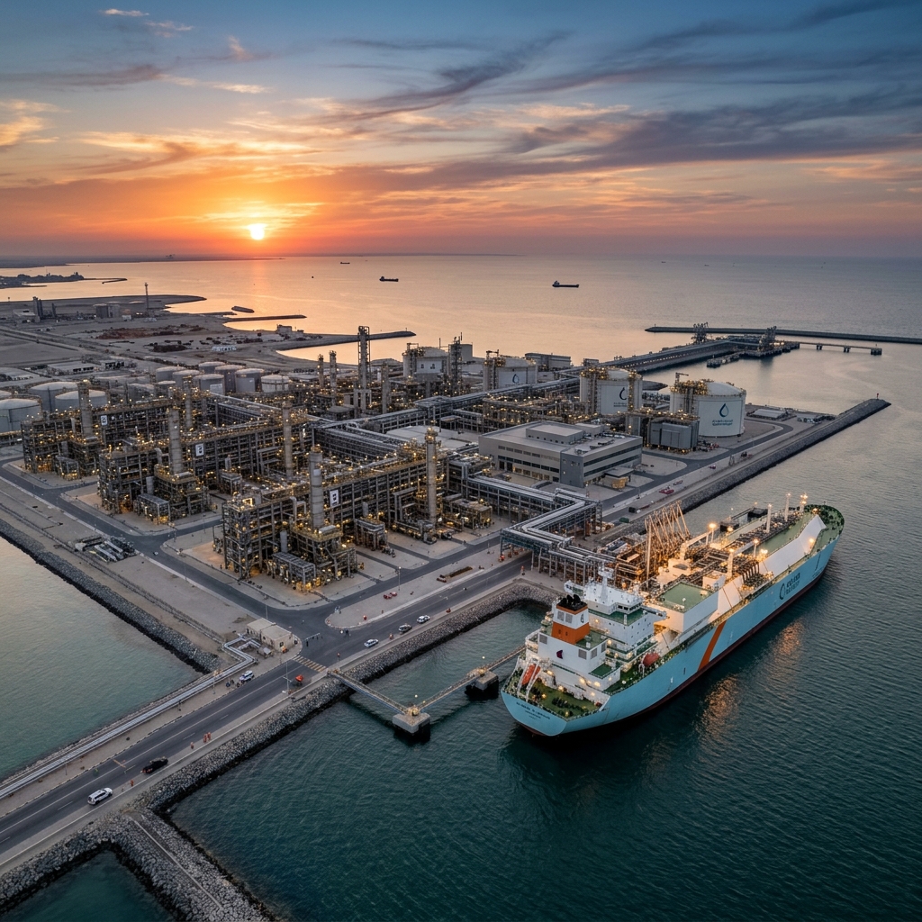 Qatar LNG carrier terminal liquefaction facility