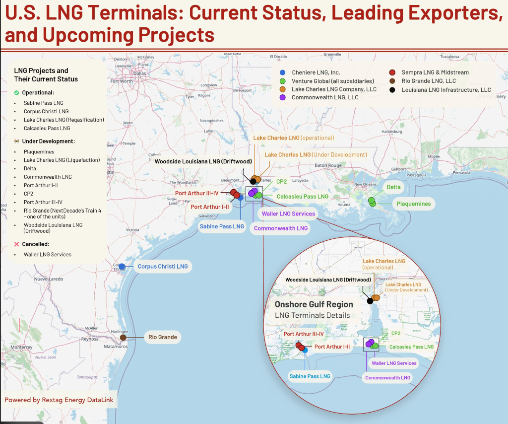 U.S. LNG Terminals and Capacity