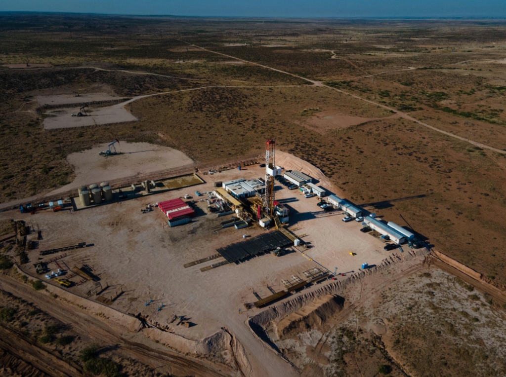 Permian Basin land rig site